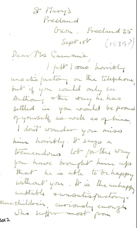 The first half of Barbara Preistman’s letter